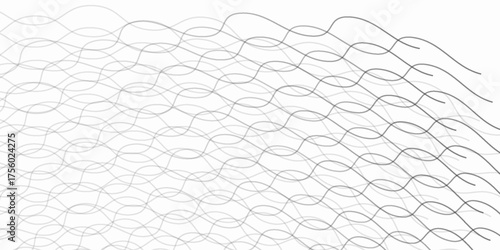 Curved net pattern. Seamless design for sportswear or equipment like soccer goals, volleyball nets, basketball hoops, hockey nets, and athletic gear