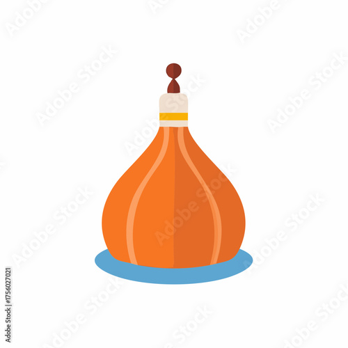 Abstract illustration of a traditional cupping therapy object