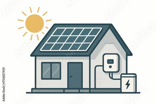Energy-efficient home featuring solar panels capturing sunlight contributing to sustainable living and clean energy technology for a greener future captured with clarity