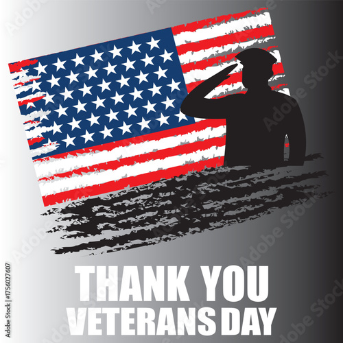 Veterans Day honor design with colorful star vector illustrations featuring Veterans Day text and star decorations, symbolizing gratitude and honoring all who served in the military EPS10/AI.