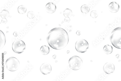 Floating Bubbles, Clean Aesthetic, White Background, Trending Item, Minimalist Design, Fresh Look