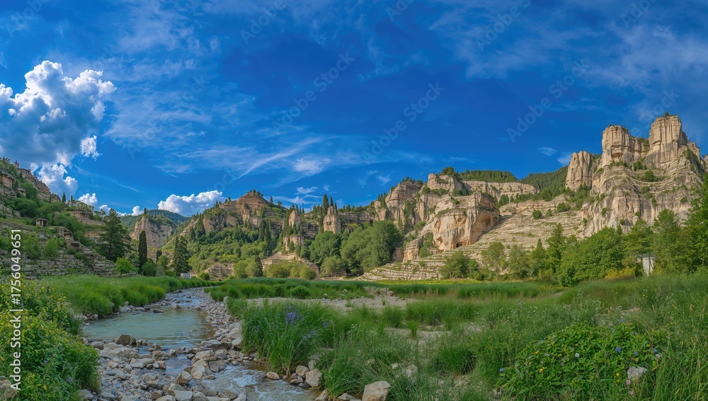 Fototapeta premium Seven Steps Gorge - A Scenic Natural Wonder