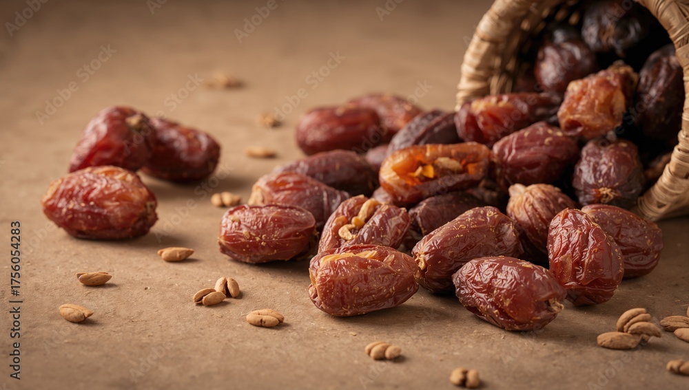 Obraz premium Background of Dehydrated Sweet Dates