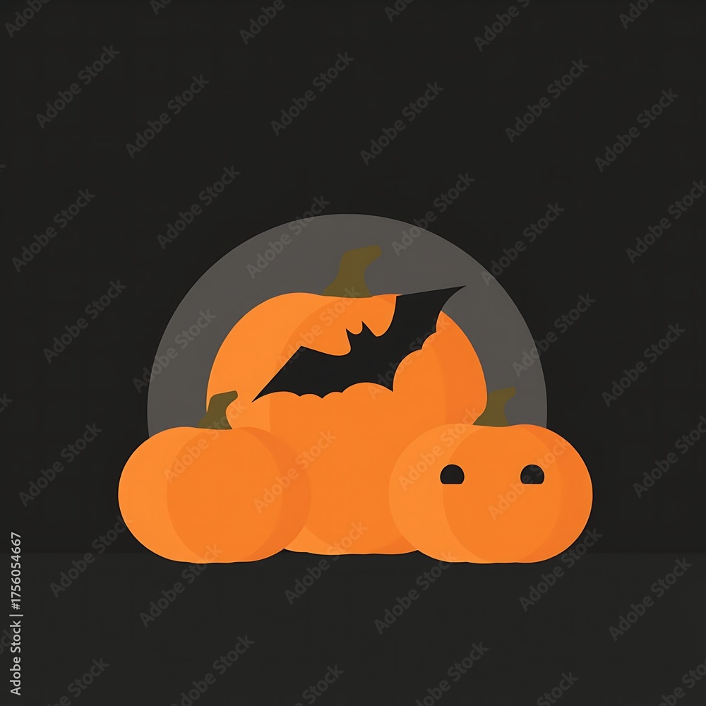 Fototapeta premium Abstract geometric Halloween design