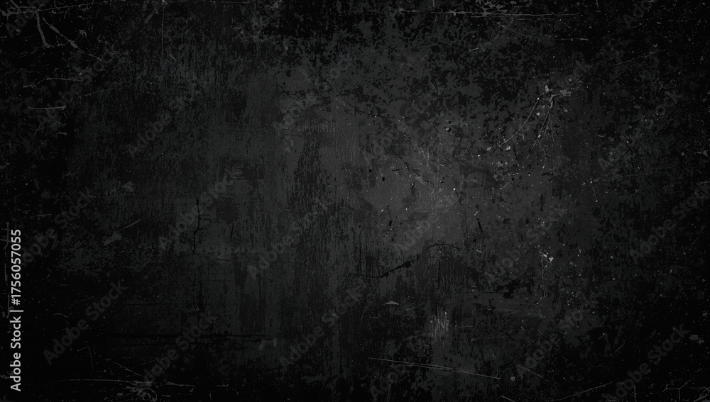 Fototapeta premium Elegant retro textured black backdrop with vignette effect