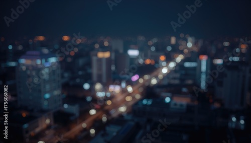 Wallpaper Mural Nighttime bokeh lights symbolizing Data Privacy concepts Torontodigital.ca