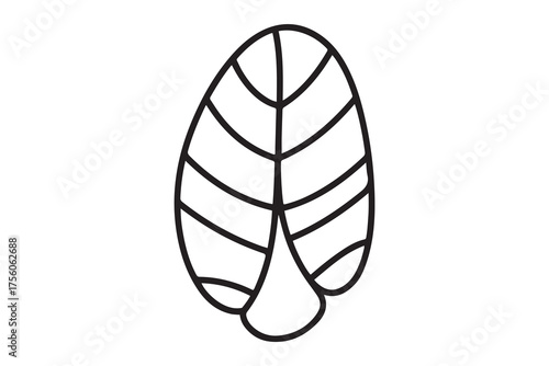 nopal icon. Thin linear style design. one line Icon drawing with white background