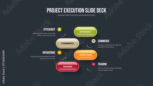 Company Report 4 Option Infographic Slide Template. Visual Introduction Frame Layout Vector Illustration. Product Launch Four Element Diagram Slideshow Design.