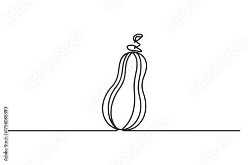 squash icon. Thin linear style design. one line Icon drawing with white background