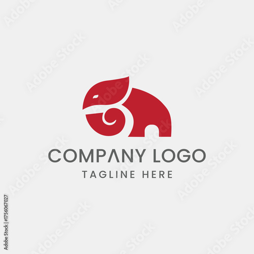 Initial elephant logo Design Outstanding Creative Modern Symbol  Sign