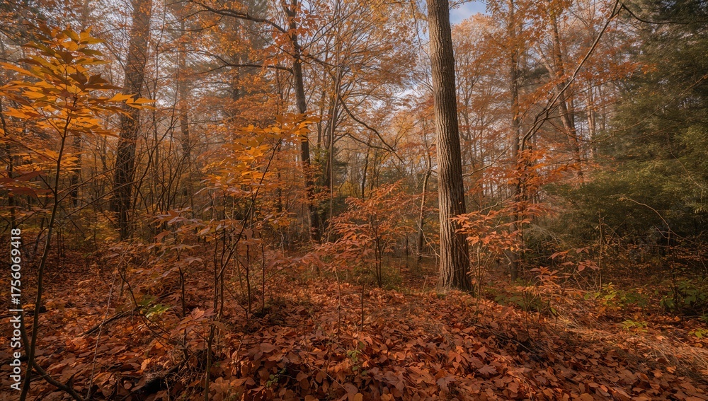 Fototapeta premium Forest Flora During Fall Season