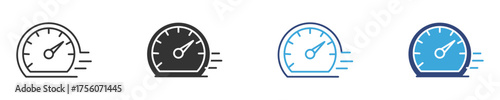 Speed icon set, Fast time icon, Stopwatch symbol. countdown Timer vector illustration