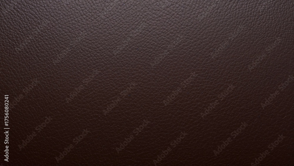 Fototapeta premium Sophisticated deep brown faux leather backdrop with dermantin pattern and ample room for text.
