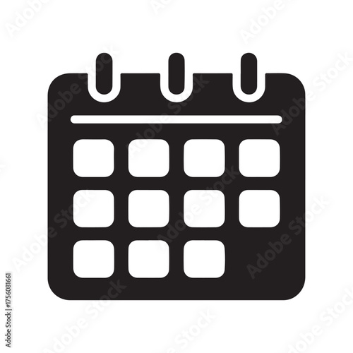 Daily Planner Organizer Notebook Solid Icon