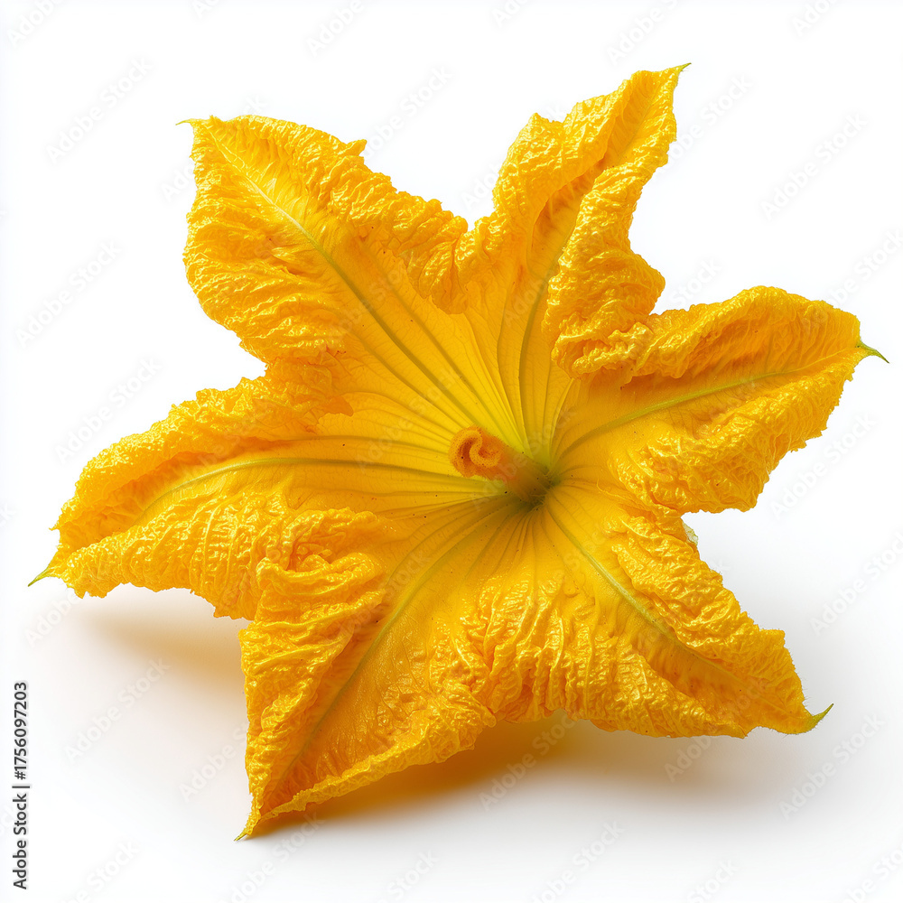 Fototapeta premium pumpkin flower on white background