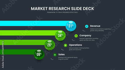 Business Profile 4 Option Infographic Frame Template. Visual Campaign Four Element Diagram Presentation Design. Company Insight Slide Layout Vector Illustration.
