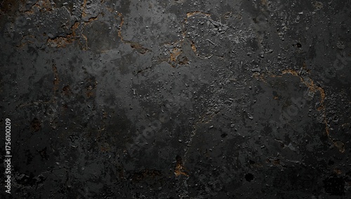Wallpaper Mural Charred metallic rough surface with soot stains Torontodigital.ca