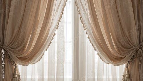 Luxurious tulle curtains for home interiors