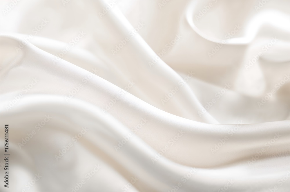 Obraz premium Detailed view of textured soft fabric with wave patterns