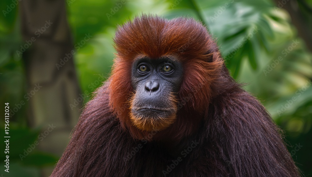 Obraz premium Red Howler Monkey Species Native to the Western Amazon Basin in South America