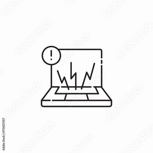 system error warning icon sign vector