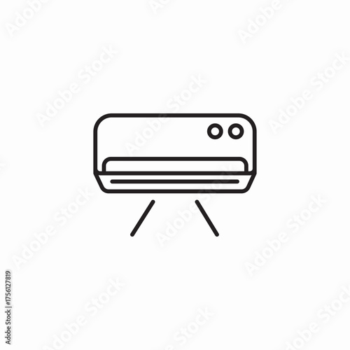 wall air conditioner icon sign vector