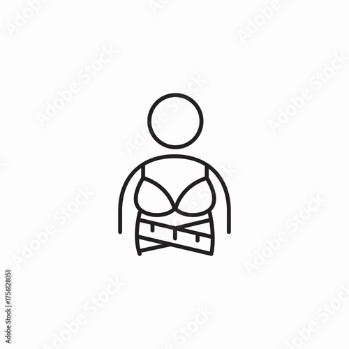 weight loss measure icon sign vector