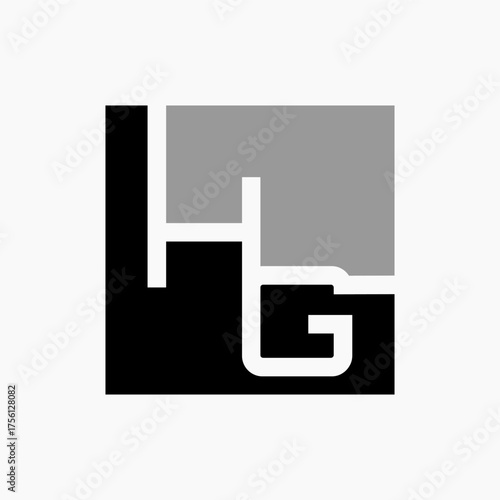 HG simple logo with square