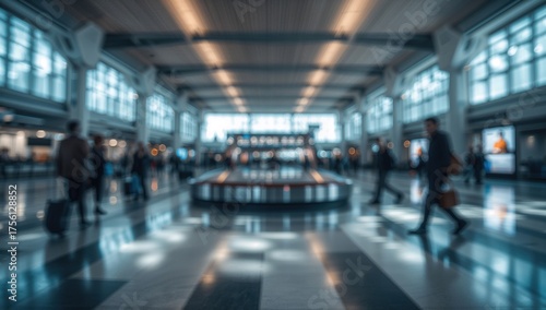 Wallpaper Mural Blurred Bokeh Effect at an Airport Scene Torontodigital.ca
