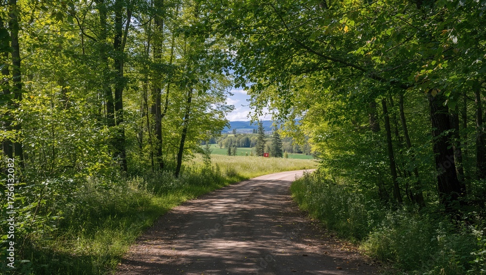 Obraz premium A trail through the woods - lifestyle journey