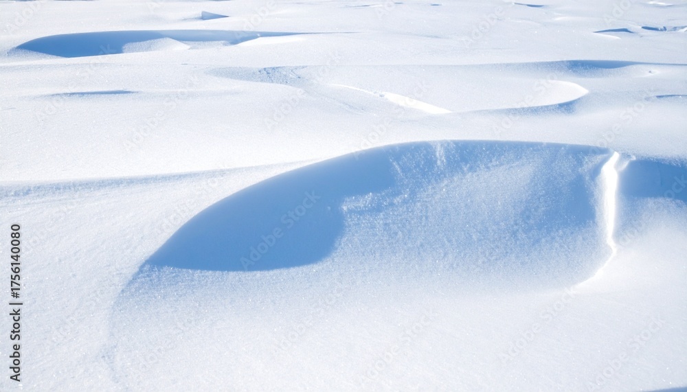 Obraz premium 雪のテクスチャ背景 冬やゲレンデイメージの形作られた新雪の雪紋と自然が織りなす美しい雪の造形