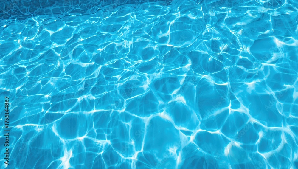 Fototapeta premium Swimming pool with clear blue water