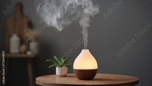 Wooden surface with steam a...