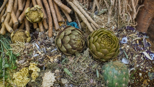 Market area featuring dried...