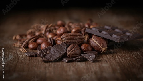 Close-up view of hazelnuts ...