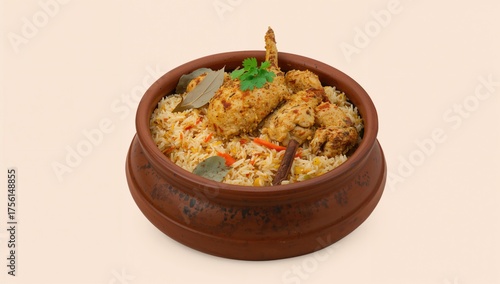 Chicken Biryani cooked in a...
