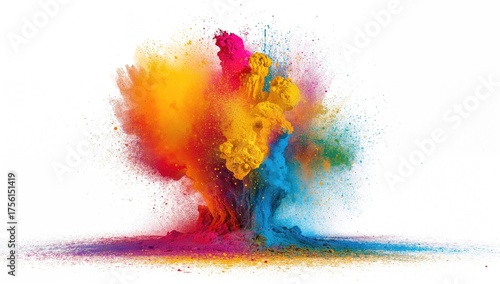 A burst of vibrant pigments...