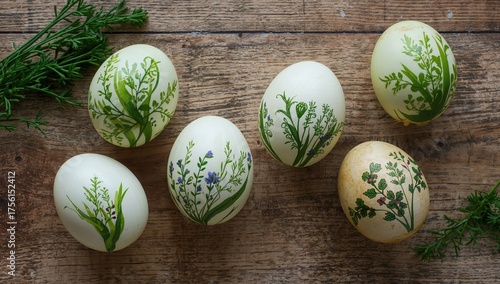 Decorated Easter eggs using...