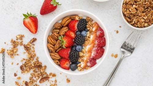 Crunchy homemade granola se...
