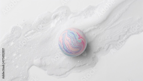 Lovely bath bomb releasing ...