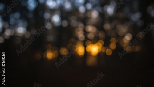Blurred bokeh lights in a f...