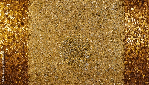 Opulent golden tile backdro...