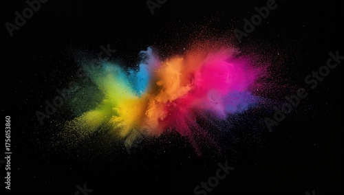 Colored powder explosion ca...