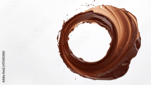 Spiral-shaped chocolate swi...