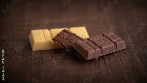 Dark wooden surface with mi...