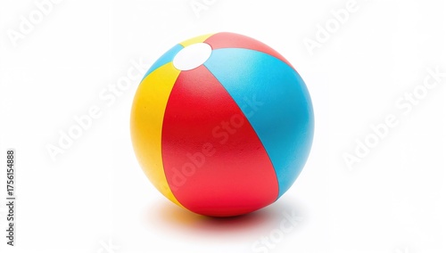 Colorful beach ball against...