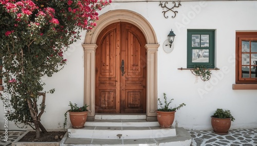 Charming old wooden arched ...