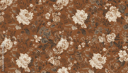 Seamless vintage pattern fe...