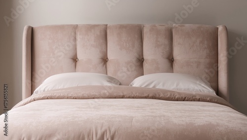 Large bed featuring a cushioned backrest