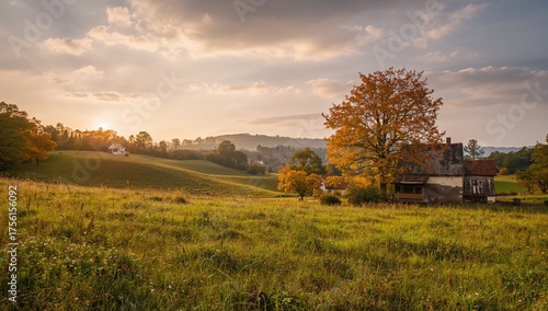 Autumn landscape in rural s...